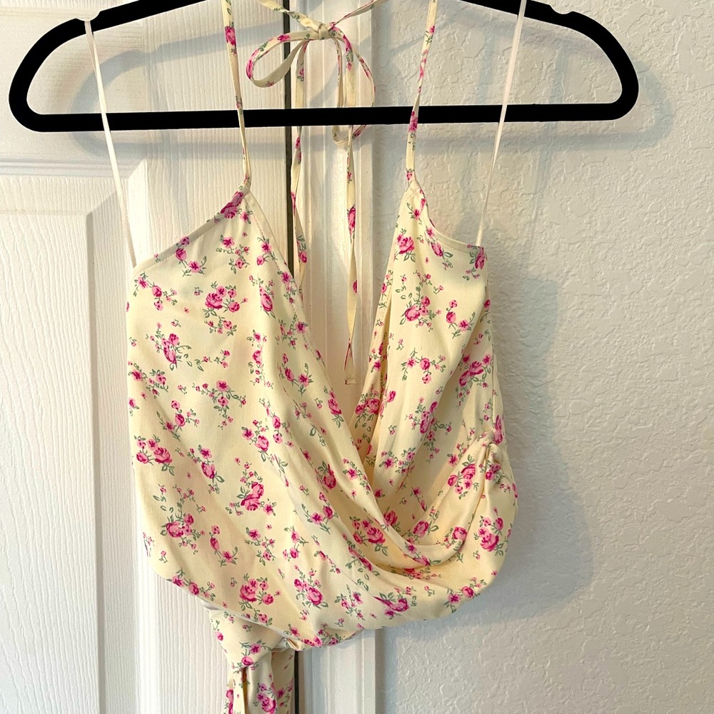 Zara Floral Crop Top